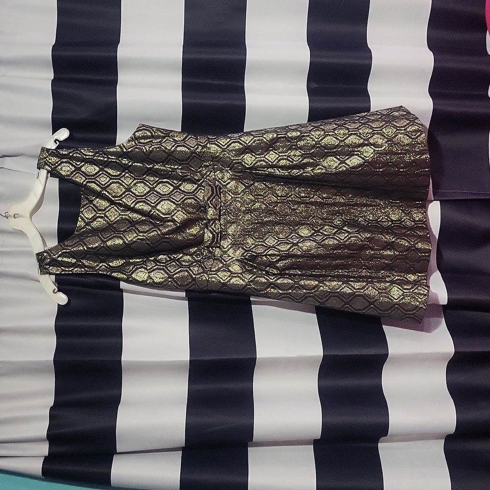 NYE: Modcloth Gold Party Dress size 14